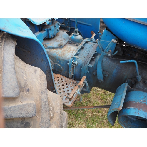 342 - Fordson Major diesel tractor. With Howard reduction gearbox, Boughton winch. Live drive