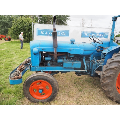 342 - Fordson Major diesel tractor. With Howard reduction gearbox, Boughton winch. Live drive