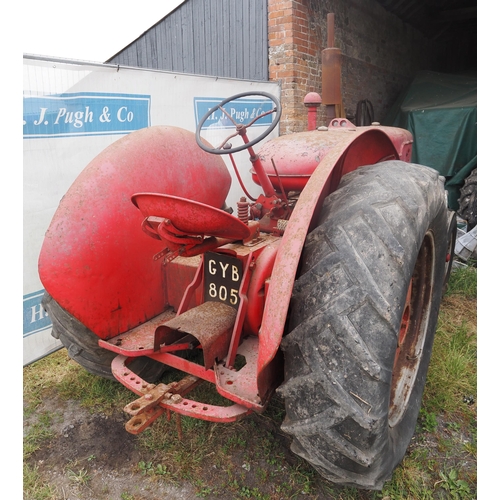 365 - IH McCormick W9 tractor. Runs and drives. Reg GYB 805. Old logbook and V5c in office