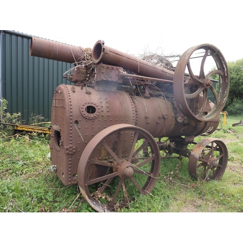 379 - Ransome Simms and Jefferies 8HP Duplex portable steam engine. For spares or repair