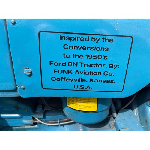 344 - Fordson Dexta tractor. Fitted with flat head Ford V8 petrol engine. Restored, good tyres. Inspired b... 