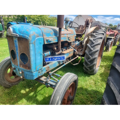 132 - Fordson Super Major Tractor. Fitted with Boughton winch