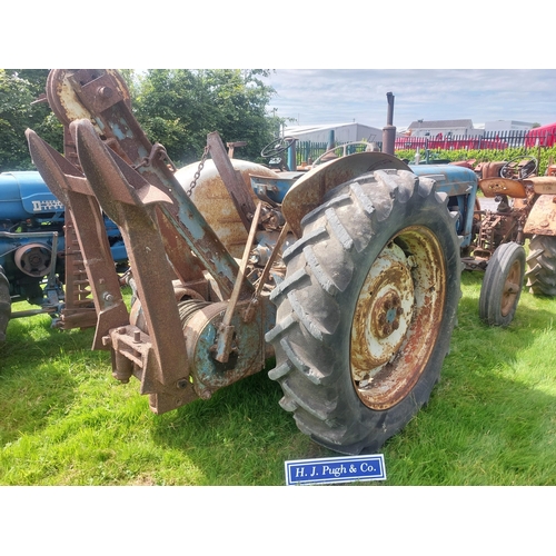 132 - Fordson Super Major Tractor. Fitted with Boughton winch