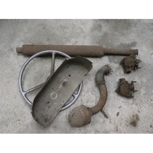 453 - Ferguson tractor steering wheel, carburettors and other spares