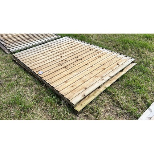 531 - Wooden fence panels 8ft -2