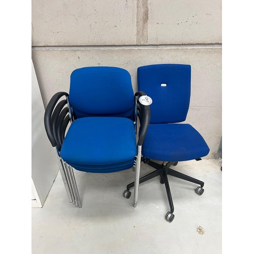 247E - Office chairs - 4 and swivel chair