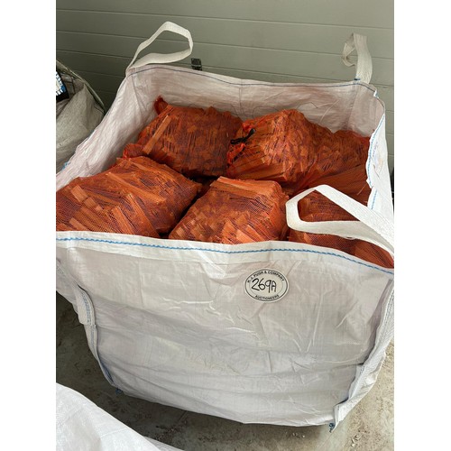 269A - Builders bag of kiln dried kindling wood - 20 net bags