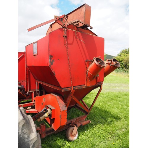 318 - JF MS105 tractor propelled wrap around combine, working condition. the following lot has been used t... 