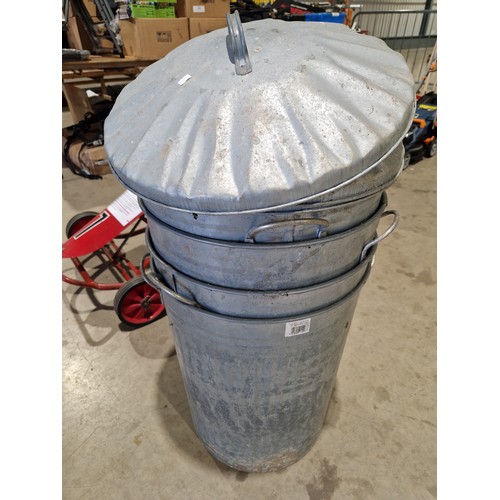 3130A - Galvanised dustbins - 4