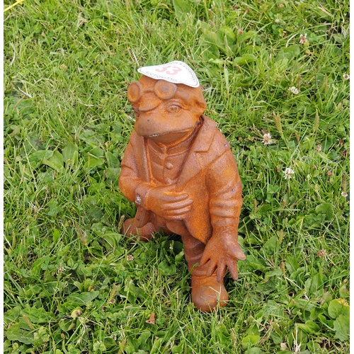 3212 - Mr Frog cast iron garden feature