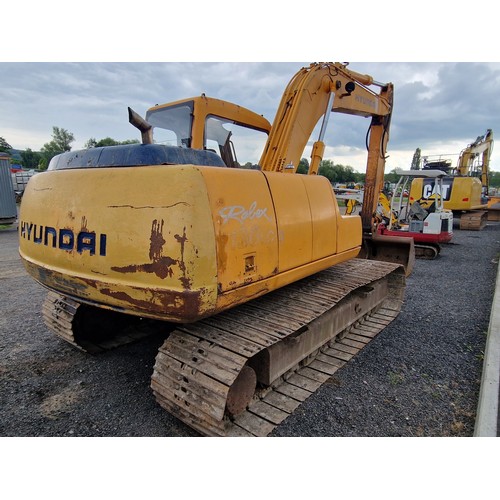 1776 - Hyundai 130/3 excavator. Key in office