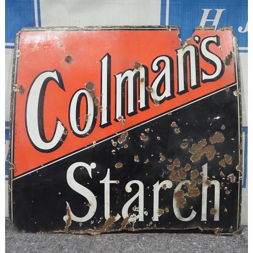 73 - Enamel sign - Colman's Starch 35