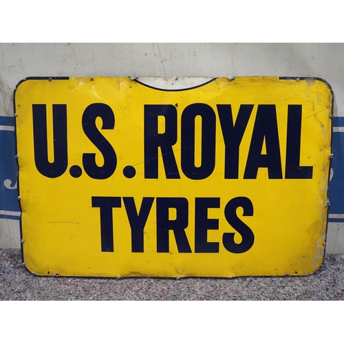 78 - Tin sign - U.S. Royal Tyres 18½