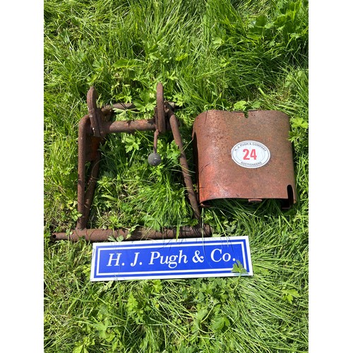24 - IH pick up hitch parts and pto cover