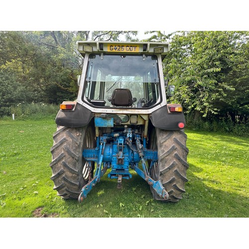 854 - Ford 7810 Silver Jubilee Series II tractor. 1989. Front fenders, Goodyear tyres.  5379 hours. Reg. G... 