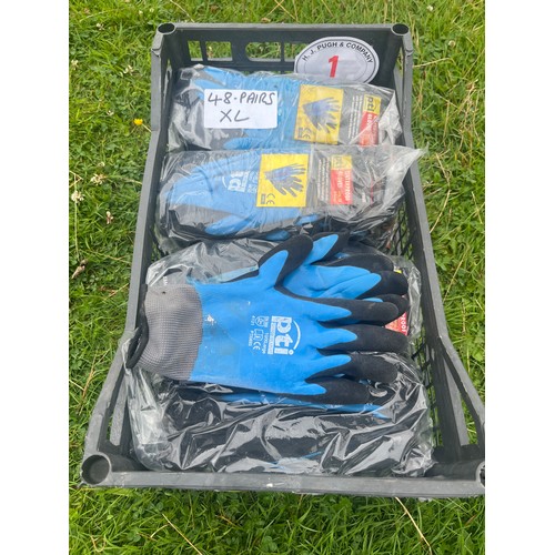 1 - Work gloves XL - 48 pairs
