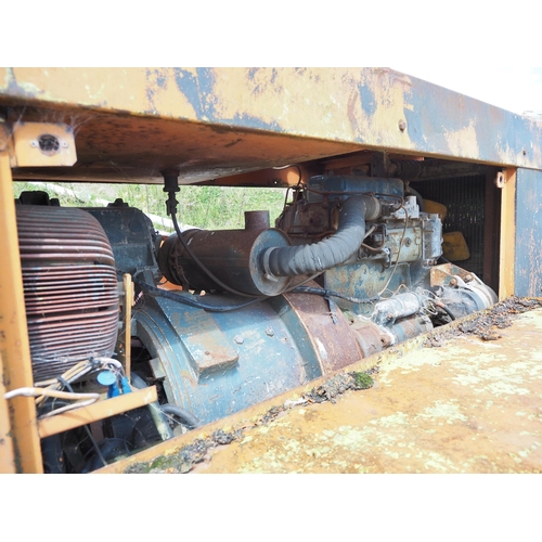 151 - Towable welder generator. Fitted with Fordson Dexta engine . No wheels