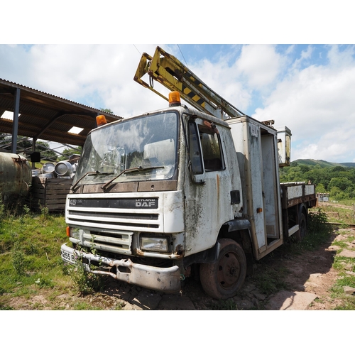 205 - Leyland DAF 45/130 lorry. Fitted with cherry picker body