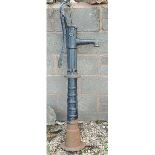 83 - Black cast iron garden pump