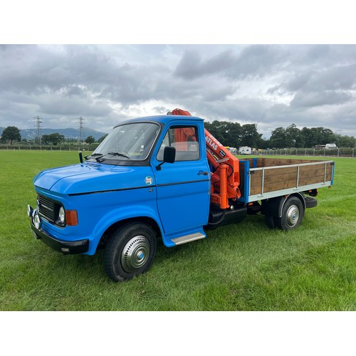 919 - Ford A series transit truck. 1978. Fitted with a Atlas crane. Restored. Driven to show from Bristol.... 