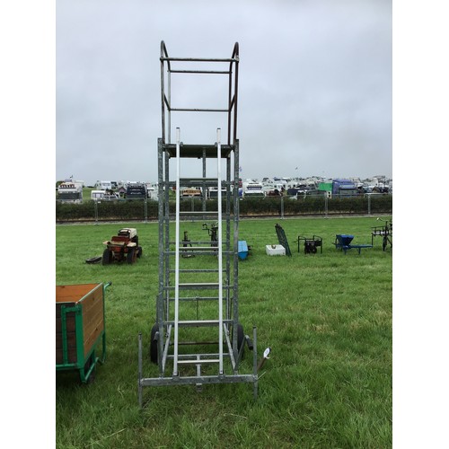 232 - Scaffold tower on trailer