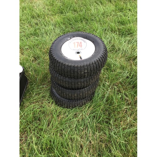 174 - Wheels and tyres 13x5.00-6 - 4