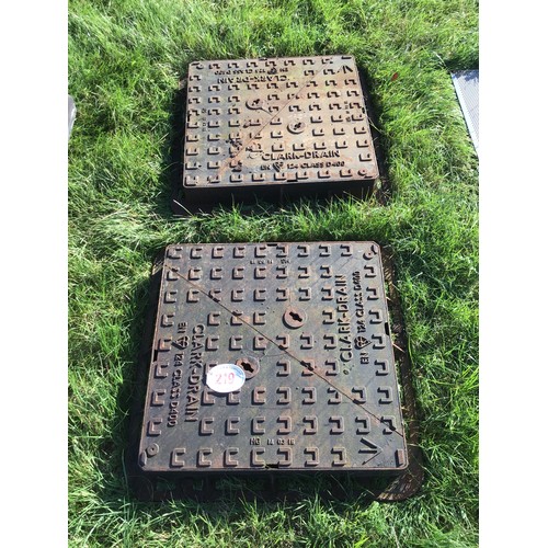 219 - Cast iron manholes - 2