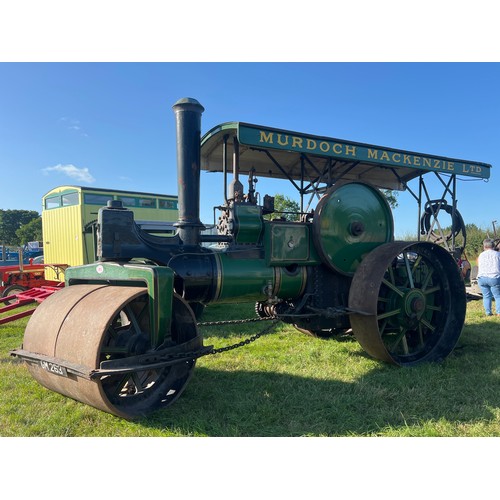 853 - Aveling & Porter 12 ton E type steam roller. 1922. No. 10356. Fitted with Resilient scarifier no. 15...