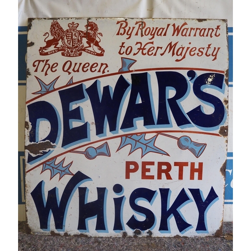 1 - Enamel sign - Dewar's Whisky Perth 40