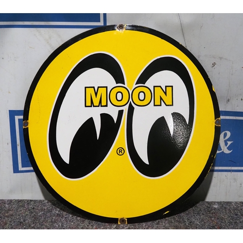 10 - Modern enamel sign - Moon 30