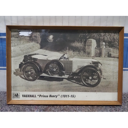 134 - Framed Vauxhall 'Prince Henry' poster