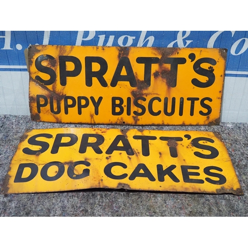 147 - Enamel signs - Spratt's Puppy Biscuits and Spratt's Dog Cakes 12