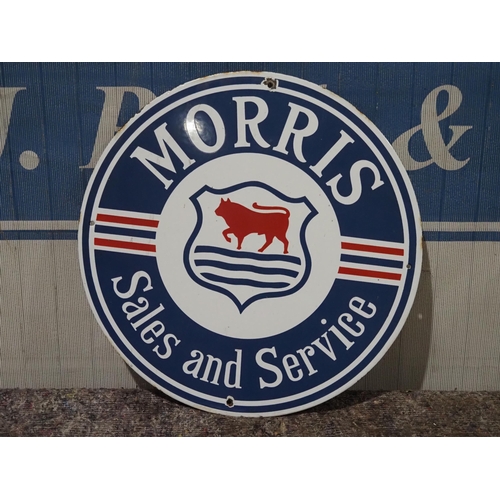 149 - Modern enamel sign Morris Sales and Service 16