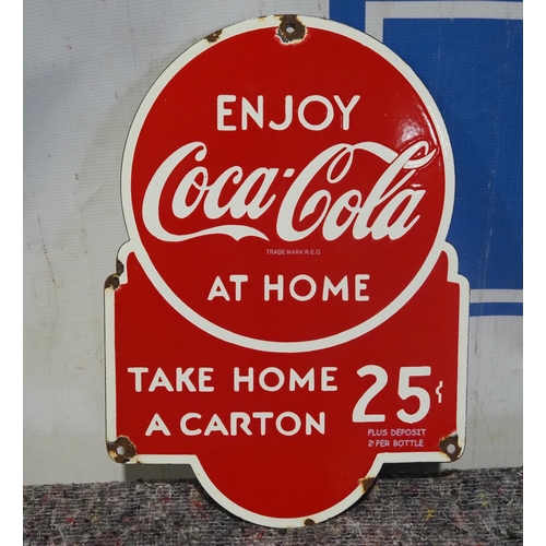 15 - Modern enamel sign - Enjoy Coca-Cola At Home 14