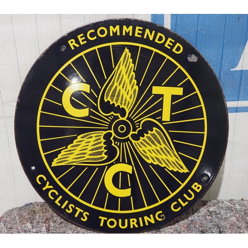 167 - Enamel sign -  Cyclist Touring Club 16