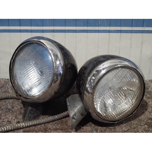 182 - Pair of 1930's American Electroline headlamps