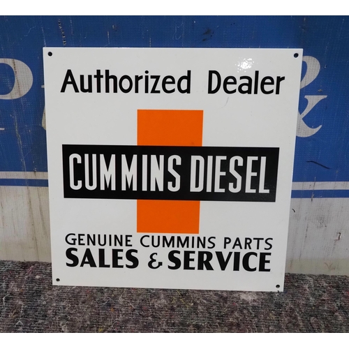 19 - Modern enamel sign - Cummins Diesel Authorized Dealer 12