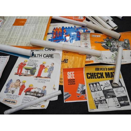 201 - Quantity of posters to include health & safety, Shell, Ford and other vehicles