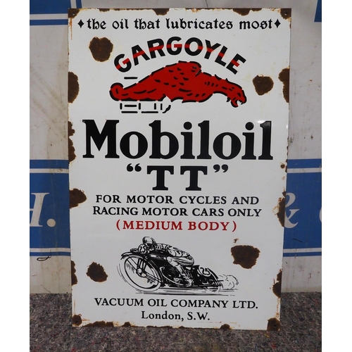 31 - Enamel sign - Gargoyle Mobiloil 