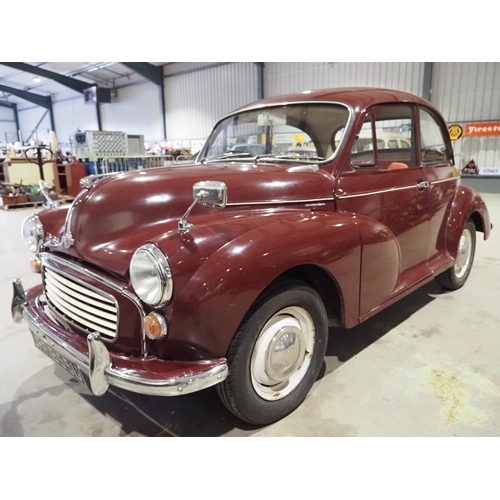 319 - Morris Minor 1100 2 door saloon. 1969. 1098cc
Runs and drives. Has had some work done and new parts ... 