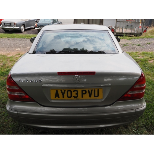 322 - Mercedes SLK, 2003. 1998cc. 
Runs and drives. Petrol. Has been recommissioned. Showing72,000 miles. ... 