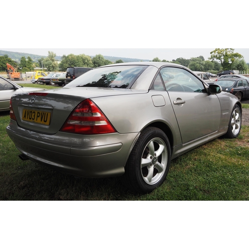 322 - Mercedes SLK, 2003. 1998cc. 
Runs and drives. Petrol. Has been recommissioned. Showing72,000 miles. ... 