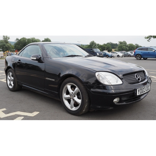 323 - Mercedes SLK230 Kompressor convertible. 2003. 2295cc
Has been dry stored for approx 3 years and need... 