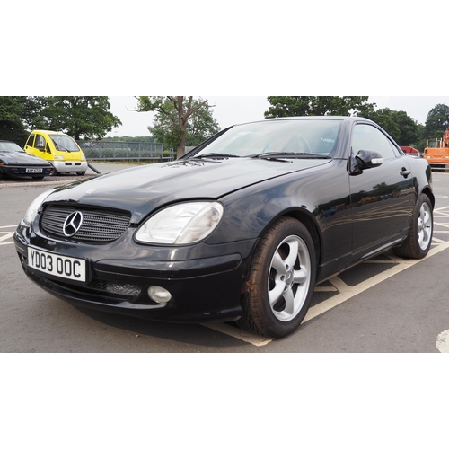 323 - Mercedes SLK230 Kompressor convertible. 2003. 2295cc
Has been dry stored for approx 3 years and need... 