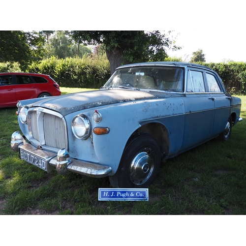 325 - Rover 3 litre Mk II  project. 1966. 2995cc.
Comes with an original Owners Instruction Manual from 19... 