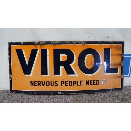 33 - Enamel sign - Virol 21