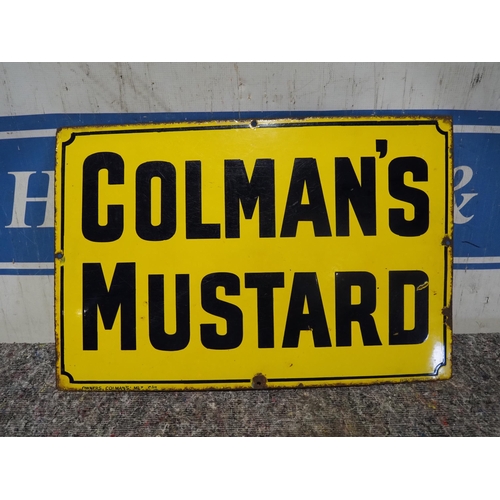 39 - Enamel sign - Colman's Mustard 16