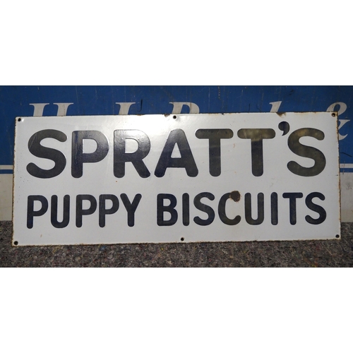 44 - Enamel sign - Spratt's Puppy Biscuits 12