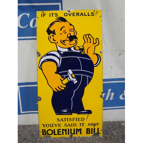 45 - Enamel sign - Bolenium Bill 36x18