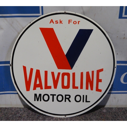 46 - Modern enamel sign - Valvoline 30